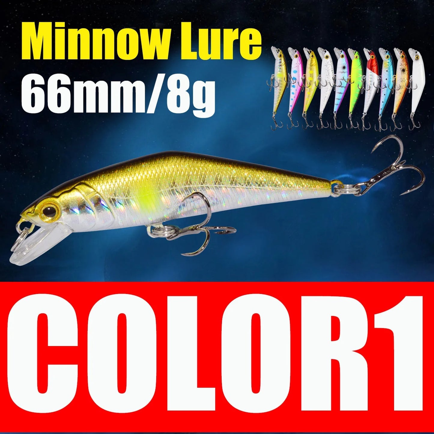D Contact Minnow 63mm Sinking Trout Fishing Lure