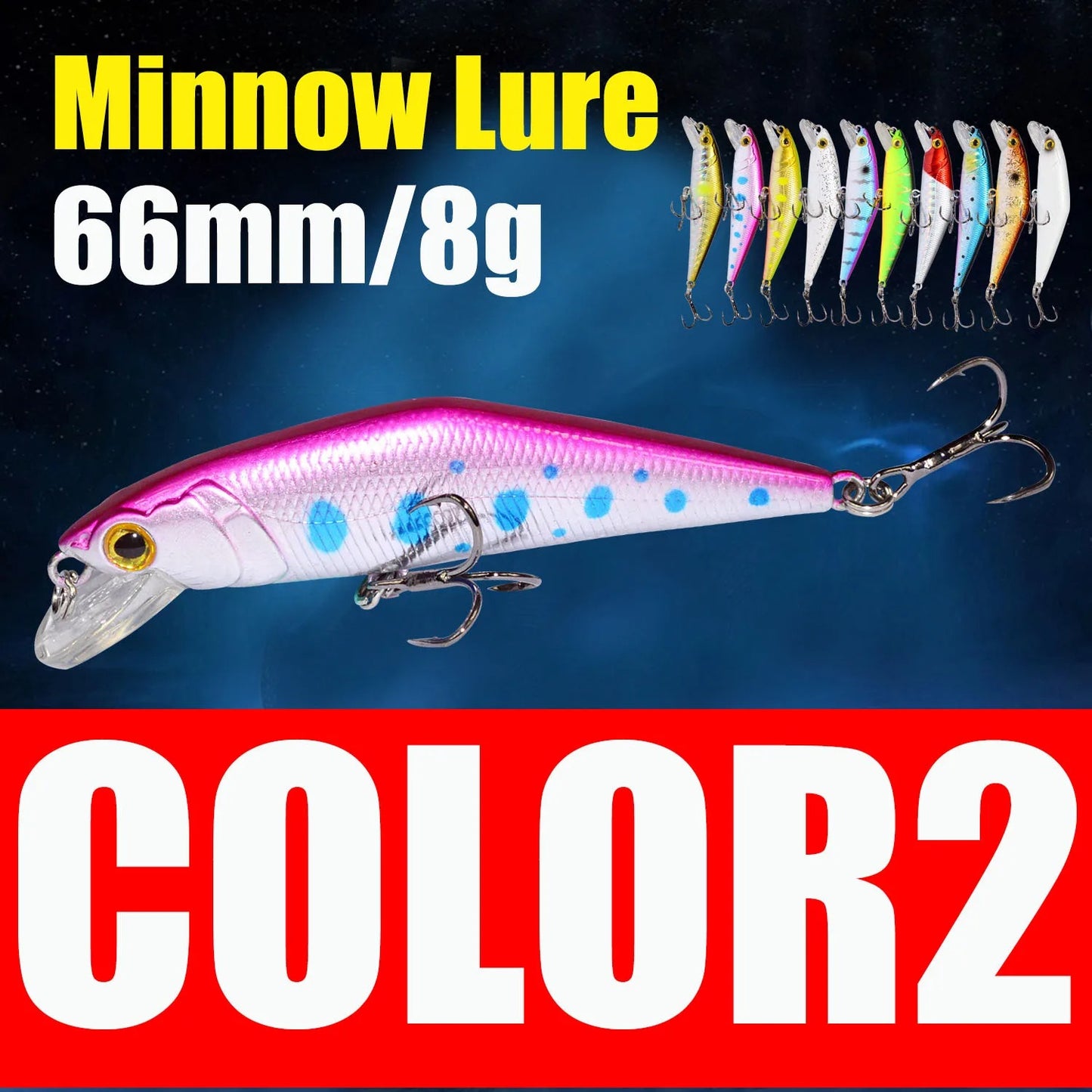 D Contact Minnow 63mm Sinking Trout Fishing Lure