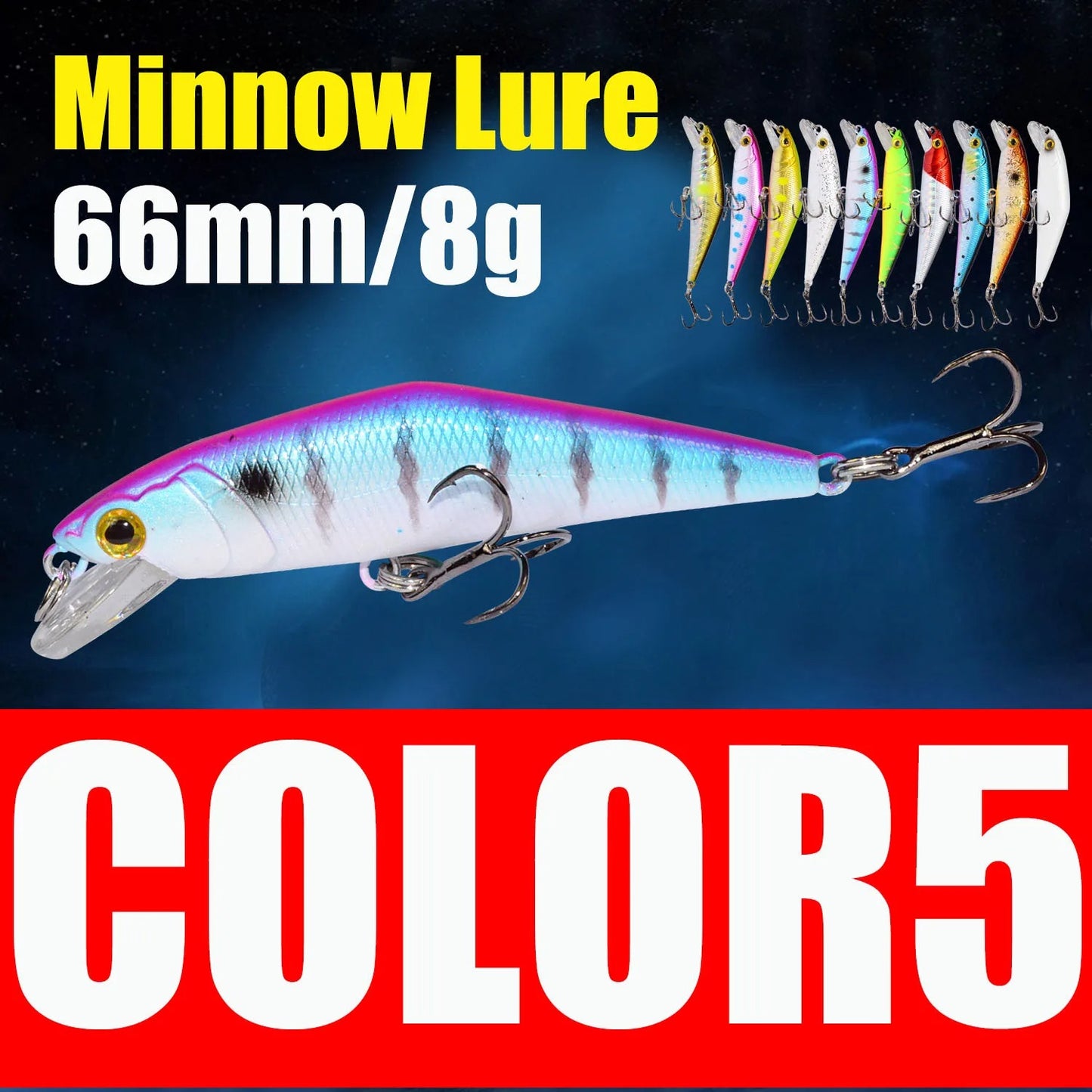 D Contact Minnow 63mm Sinking Trout Fishing Lure