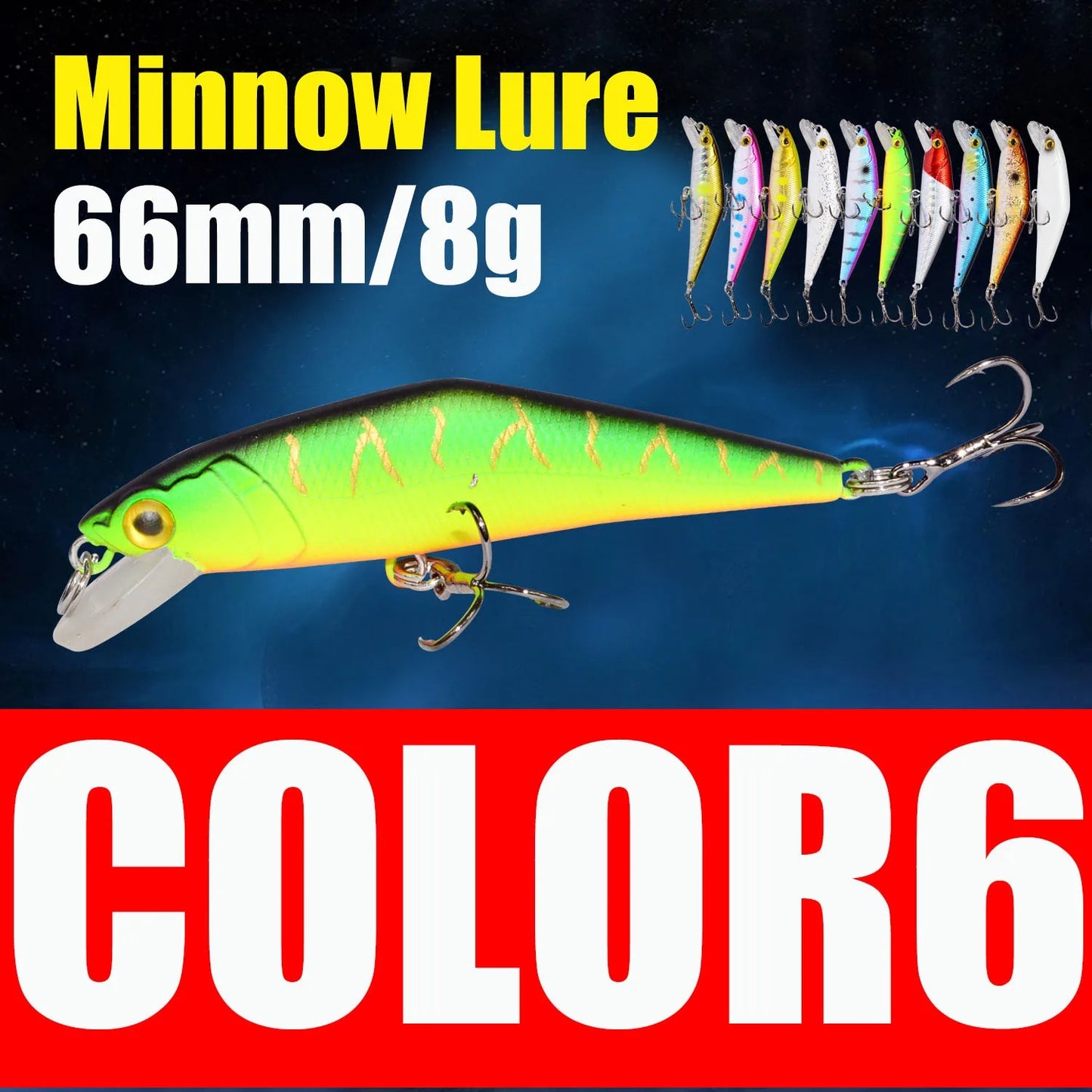 D Contact Minnow 63mm Sinking Trout Fishing Lure