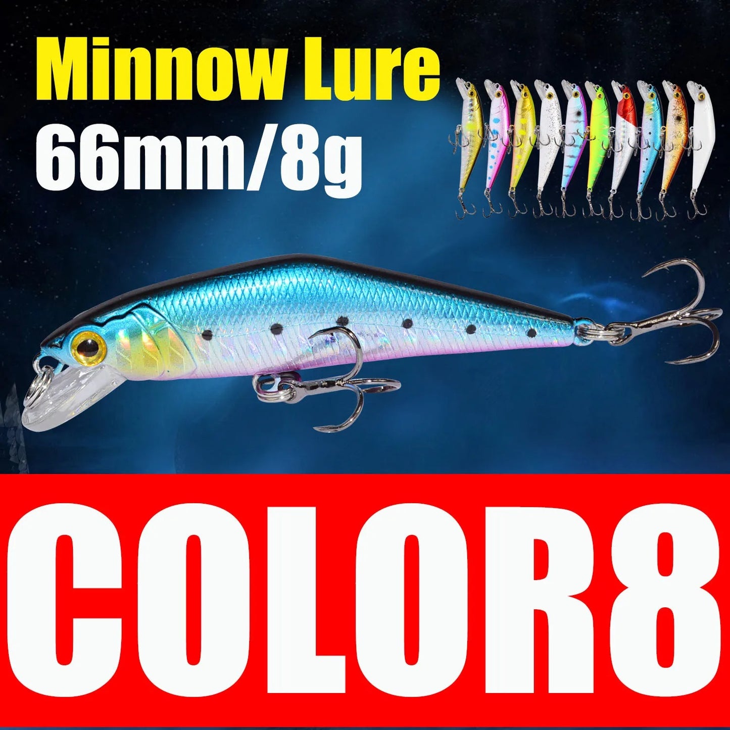 D Contact Minnow 63mm Sinking Trout Fishing Lure