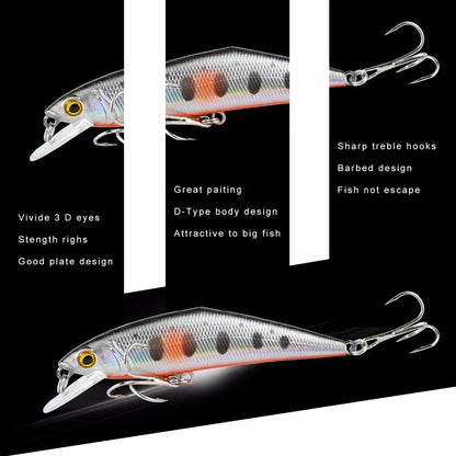 D Contact Minnow 63mm Sinking Trout Fishing Lure