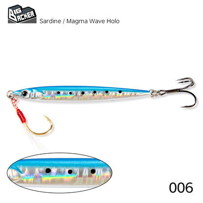 HUNTHOUSE Jigging Lure 7g 10g 15g 20g Slow Pitch Jigging Lure with Hook Jig Lead Sinking Metal Jigs Bait