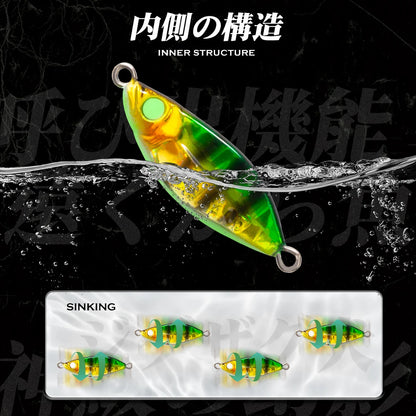 Spoon Jig Fishing Lure 3.5g/5g/7g/10g/14g Fishing Jigs Saltwater Lures Metal Bass Jig Isca Artificial Fish Glitter Holographic