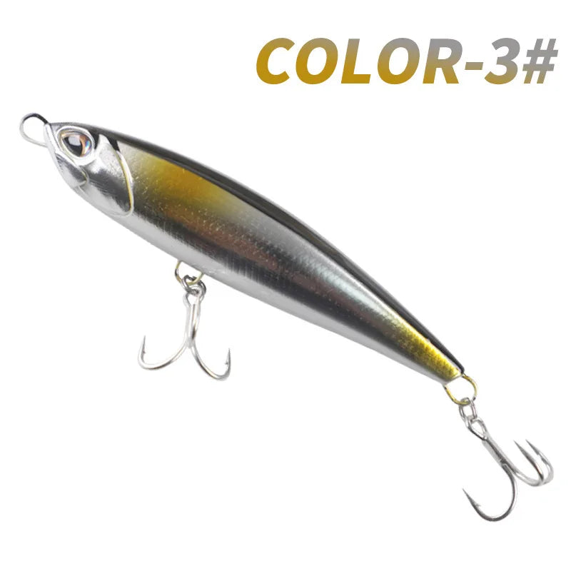TEASER 160mm 70g Sinking Pencil Lure Sea Fishing Big Game Tuna Saltwater UV Coating 3D Printing Sinking Pencil Tuna Lure