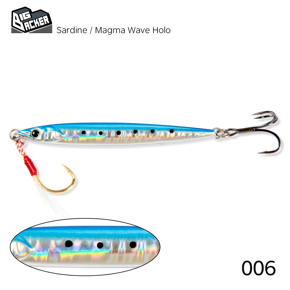 Saltwater 3D Bionic Printing Major Vertical Craft Attracts Fish Longer Flash Fast Sinking Saltwater Jig Bait