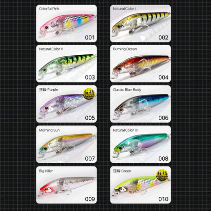 Manufacturer 99mm 15g Floating Jerkbait Minnow Fishing Lure Artificial Hard Plastic Bait for Seabass Bass Fishing Gear