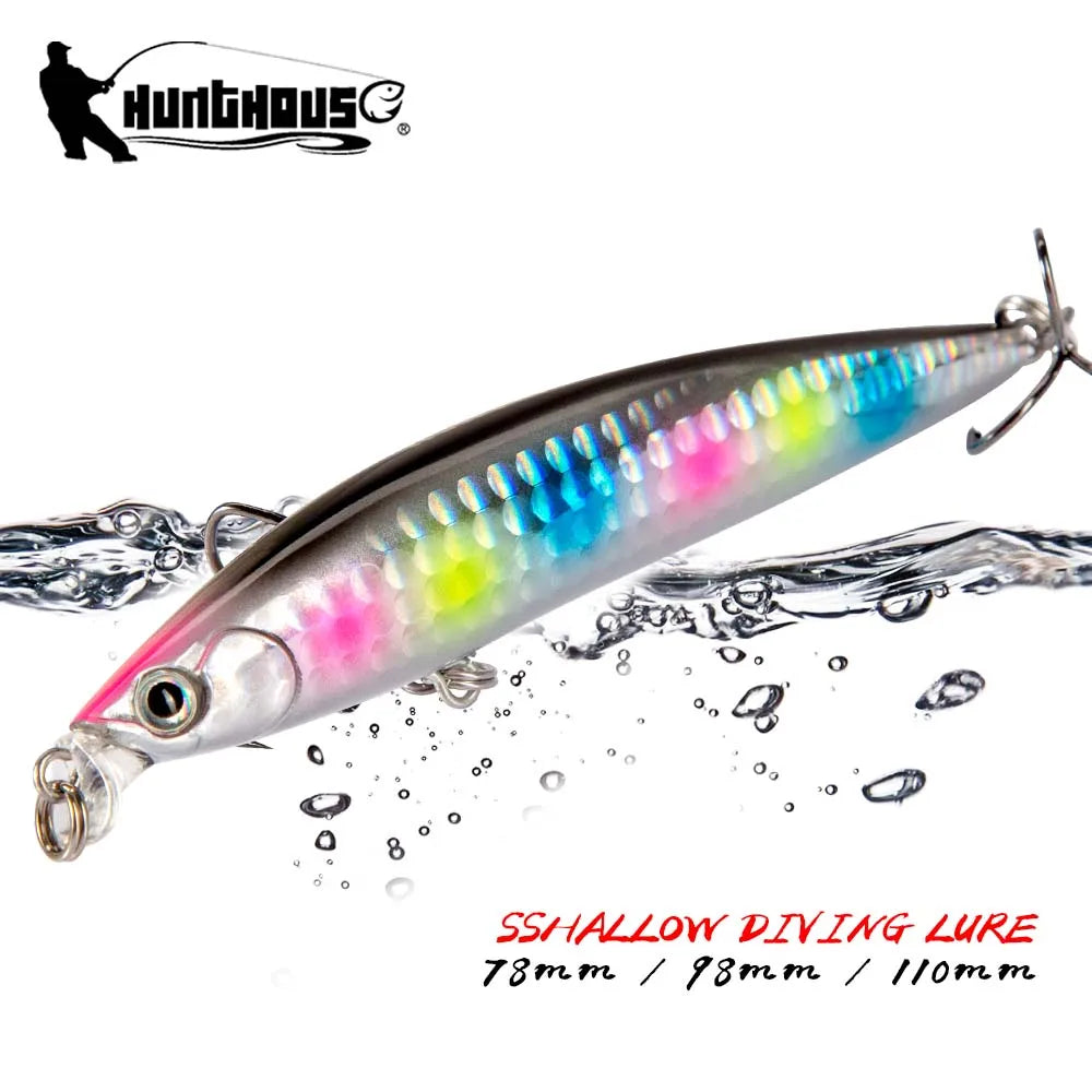 Minnow Hard Fishing Lure Floating Lures 78 98 118mm Swimming Style Bionic Artificial Hard Baits Stream Lures