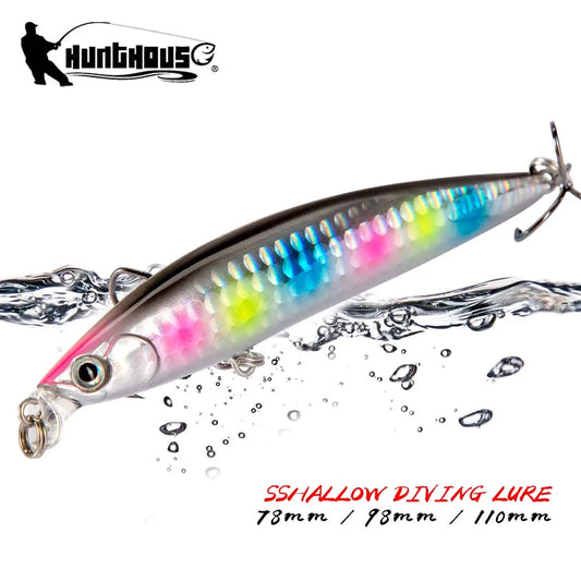 Minnow Hard Fishing Lure Floating Lures 78 98 118mm Swimming Style Bionic Artificial Hard Baits Stream Lures
