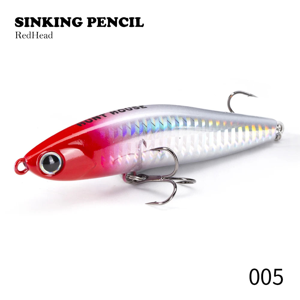 Sinking Pencil Lures 95mm/24g Saltwater Big Game Tuna Marlin Lures Long Shot Sea Fishing Lure