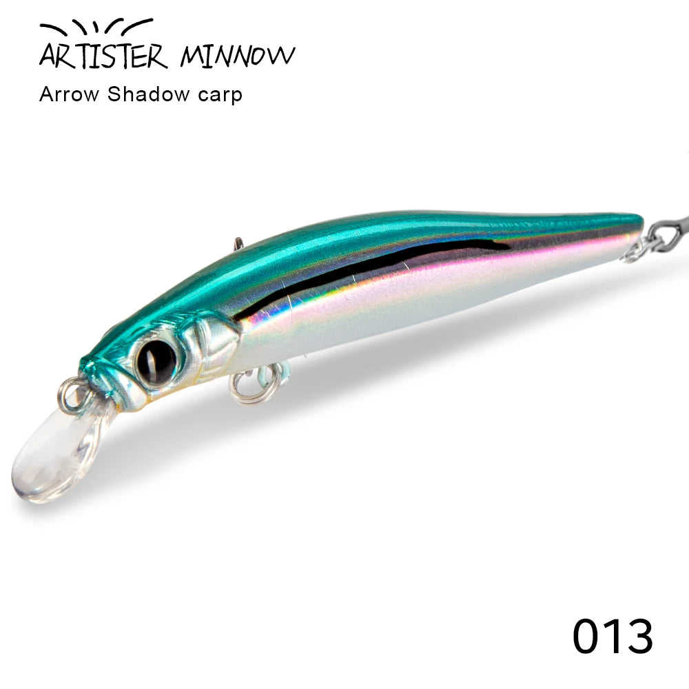 High Quality 70/80mm Artificial Hard Plastic Lure with Triple Hooks Freshwater Minnow Lure Floating Minnow Lure