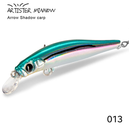 High Quality 70/80mm Artificial Hard Plastic Lure with Triple Hooks Freshwater Minnow Lure Floating Minnow Lure