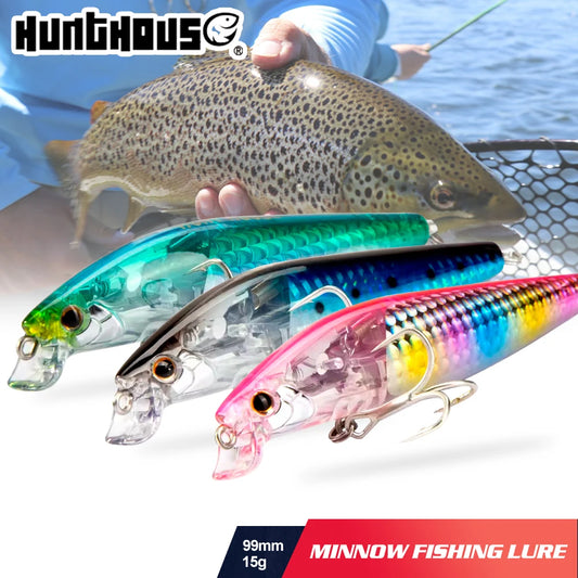 Manufacturer 99mm 15g Floating Jerkbait Minnow Fishing Lure Artificial Hard Plastic Bait for Seabass Bass Fishing Gear