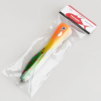TEASER WD135 Tolure 85g/19.5cm Wood Popper Lure Stick Bait Handmade Saltwater Trolling GT Popper Lure Fishing Wooden Popper