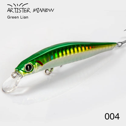 High Quality 70/80mm Artificial Hard Plastic Lure with Triple Hooks Freshwater Minnow Lure Floating Minnow Lure