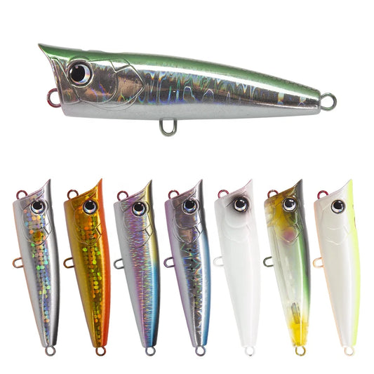 Factory Wholesale 90mm/23g Popper Fishing Lures Newest Popular Hard Body Bait Saltwater Fishing Popper Lures