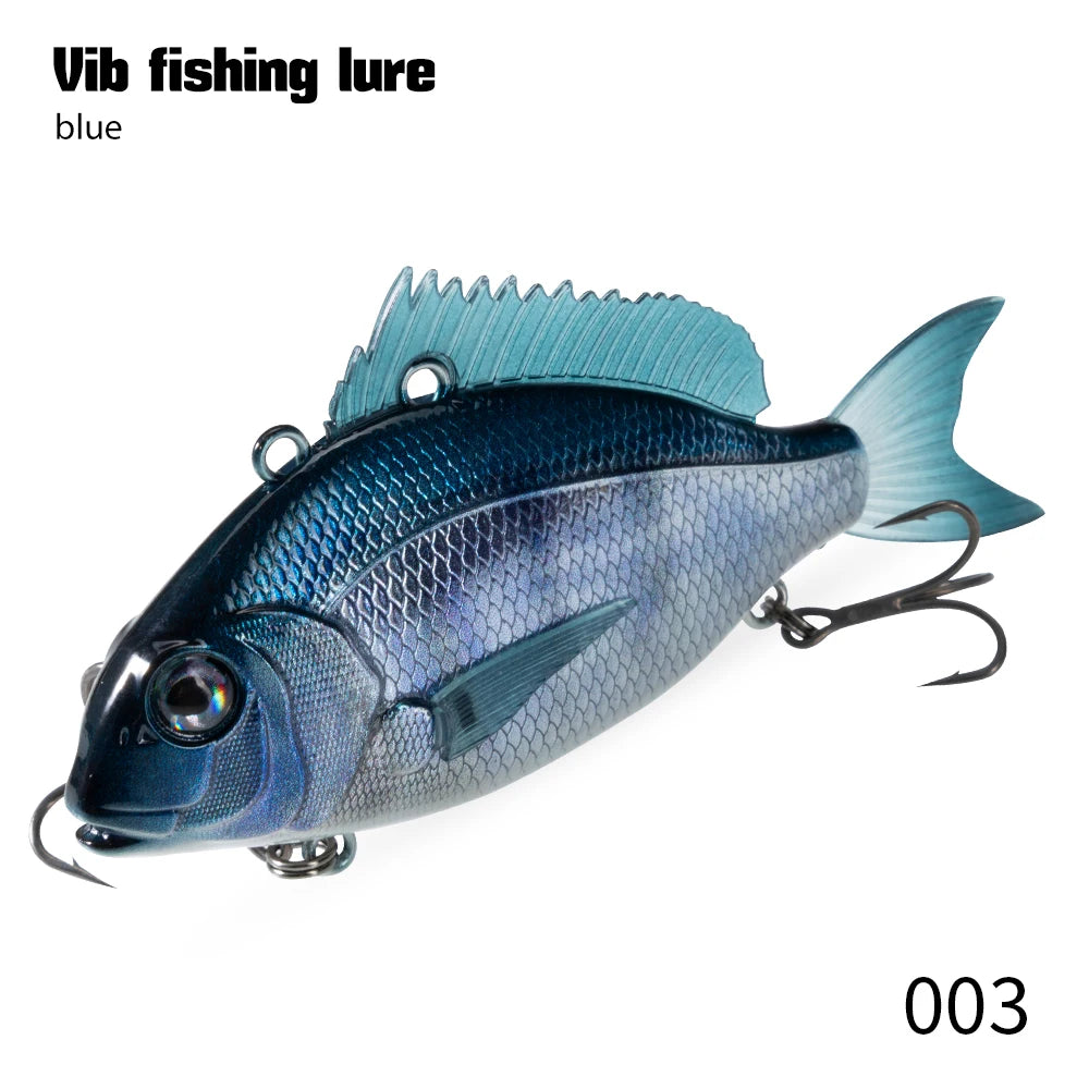 OEM Customized VIB Winter Bait 50mm/11g 65mm/24g Fishing Lures Wobbler Hooks for Pike Bass Sinking Trolling Lures