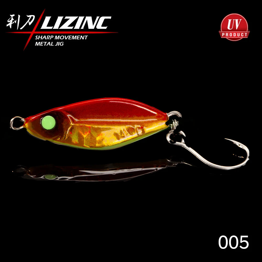 Spoon Jig Fishing Lure 3.5g/5g/7g/10g/14g Fishing Jigs Saltwater Lures Metal Bass Jig Isca Artificial Fish Glitter Holographic