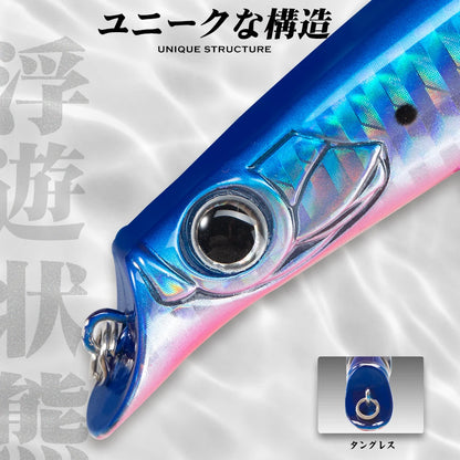 Hunt House 10.5cm 18g 140mm Popper Hard Plastic Surface Bait ABS Top Water Popper Fishing Lure for Trout River Stream Sea