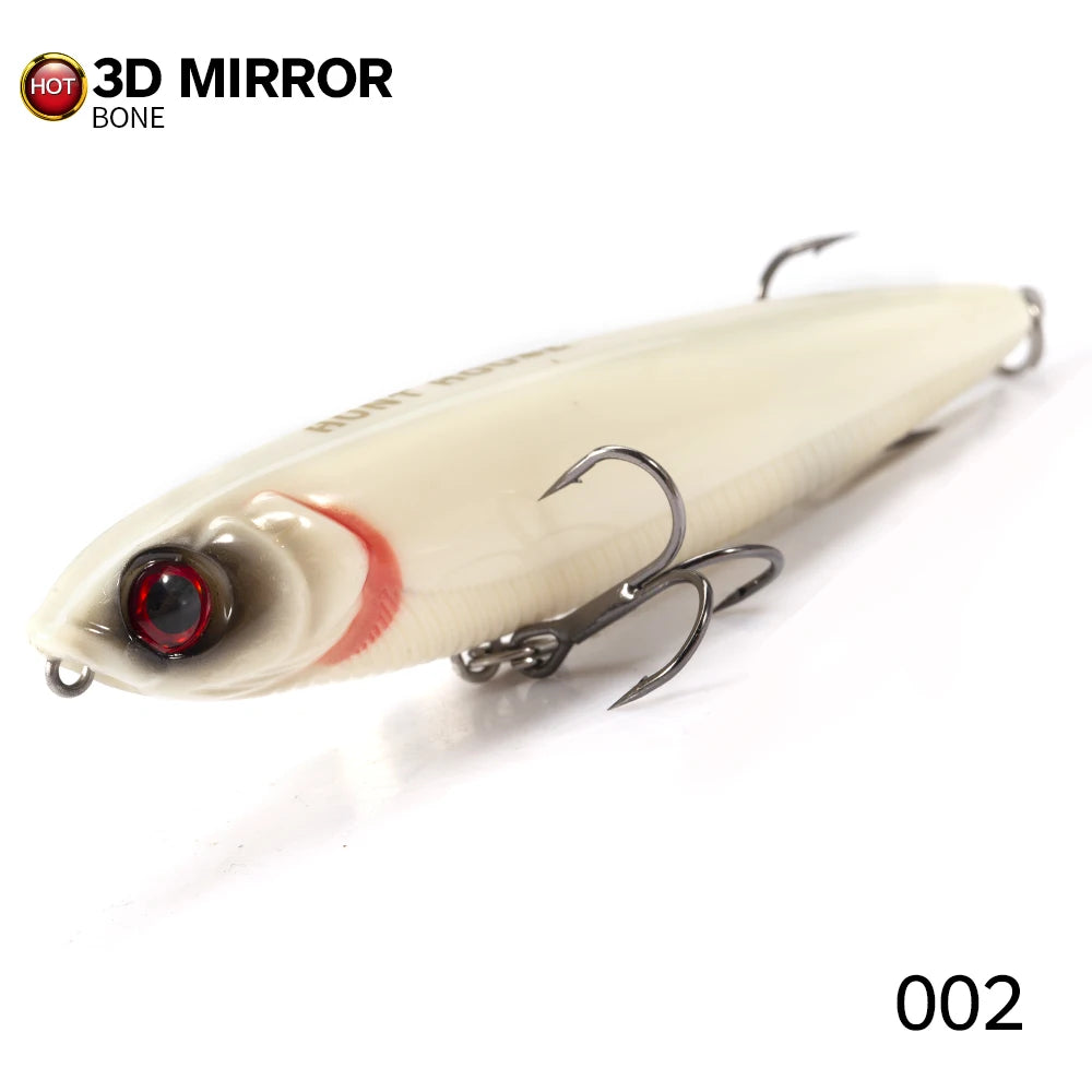 Pencil Topwater Lure 100mm 14.5g Walk the Dog Surface Bait Reflective Flash StickBait for Seabass