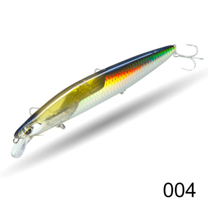 High Quality 14.5cm 27g Crazy Flash Floating Water Mino Lure with PVC Box Short Tongue ABS Far-Billed Freshwater Fish Salmon