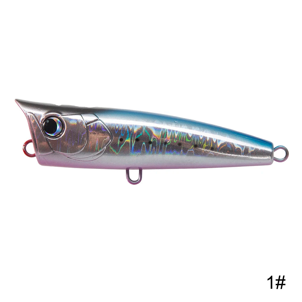 Hunthouse Fishing Lure Popper 90mm 23g Topwater ABS Hard Plastic 8 Colors 3D Lifelike Eyes Fishing Popper Lure