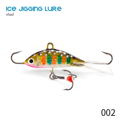 OEM JIGGING Fishing Tackle 43mm 20g Perch Lure Ice Fishing Jigging Lures Tip up Ice Fishing Jigs