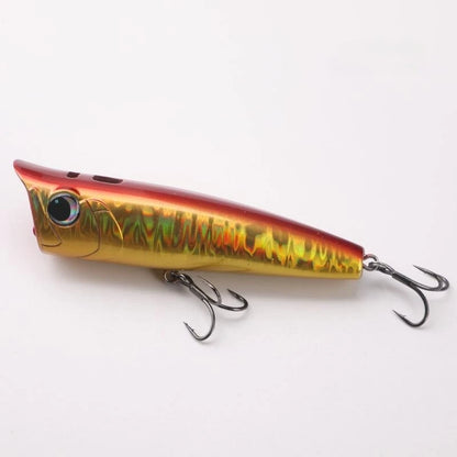 High Quality Fishing Lure 15g 20g with Lifelike 3D Eyes Saltwater 5 Colours Artificial Hard Plastics Popper Lure Bait