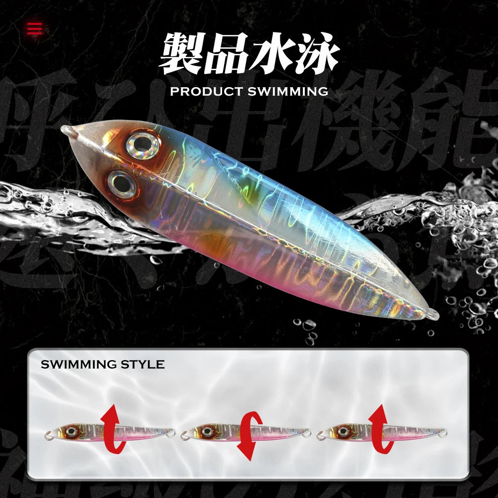 Hunthouse 20g 30g 40g 60g Jigging Lure Bait Artificial Lures Fishing Leads Jig Fishing Slow Fall Metal Jigs Lure