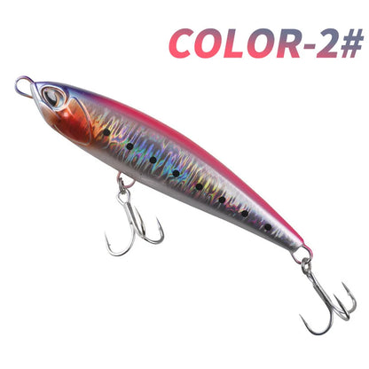 TEASER 160mm 70g Sinking Pencil Lure Sea Fishing Big Game Tuna Saltwater UV Coating 3D Printing Sinking Pencil Tuna Lure
