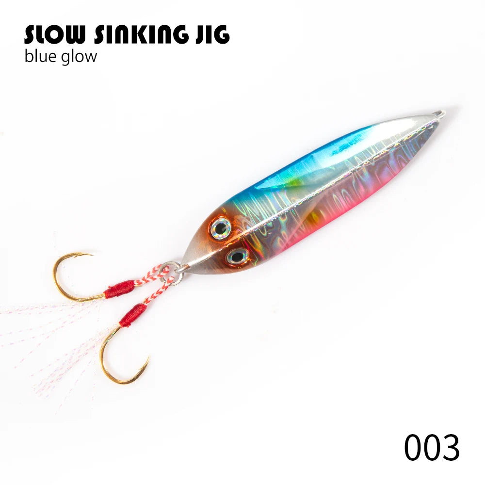 Hunthouse 20g 30g 40g 60g Jigging Lure Bait Artificial Lures Fishing Leads Jig Fishing Slow Fall Metal Jigs Lure