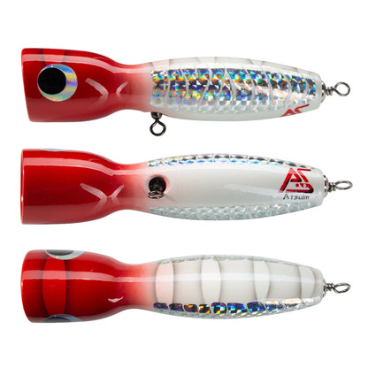 Hot Selling Big Game Luminous Wooden Popper Lure 125g/145g Boat Fishing Bait Tuna Mackerel Wood Popper Lure