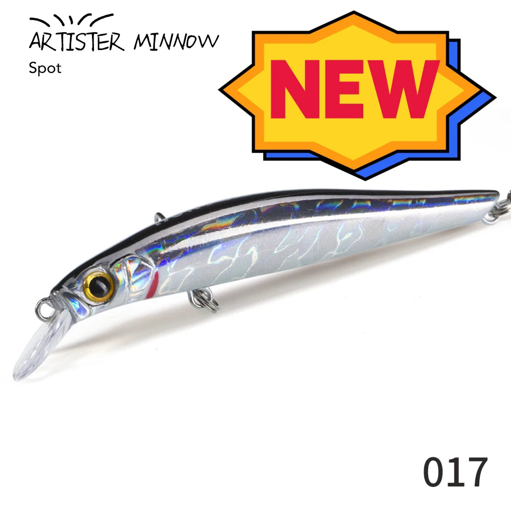 High Quality 70/80mm Artificial Hard Plastic Lure with Triple Hooks Freshwater Minnow Lure Floating Minnow Lure