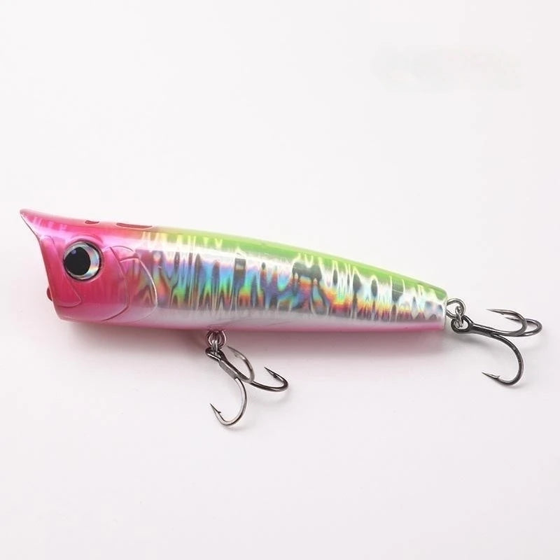 High Quality Fishing Lure 15g 20g with Lifelike 3D Eyes Saltwater 5 Colours Artificial Hard Plastics Popper Lure Bait