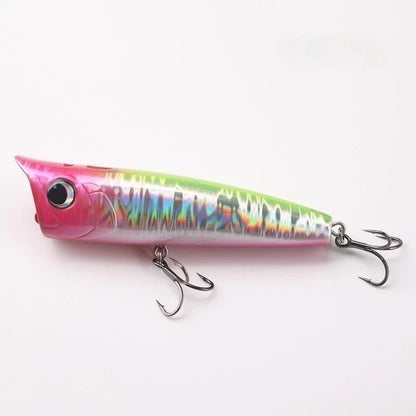 High Quality Fishing Lure 15g 20g with Lifelike 3D Eyes Saltwater 5 Colours Artificial Hard Plastics Popper Lure Bait