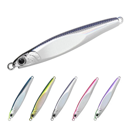TEASER J173 30g 60g 80g 100g 150g Shore Casting Long Throw Jig Hard Lure Laser Metal Jig Lead Jigbait Jigging Lure