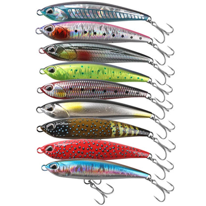 TEASER 160mm 70g Sinking Pencil Lure Sea Fishing Big Game Tuna Hard Bait Snake Walker Topwater Pencil Lure Stick Bait