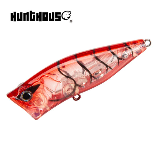 Wholesale Customized 70mm 10g Top Water Lure Artificial Laser Popper Lures for Freshwater Fishing Popper Lure