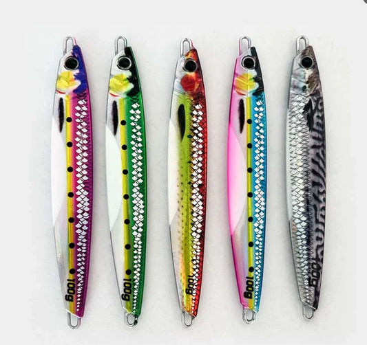 TEASER WC-89 30g40g60g80g100g120g150g 3D UV Printed Luminous Metal Lead Saltwater Fish Jig Lure with Slow Bottom Baits