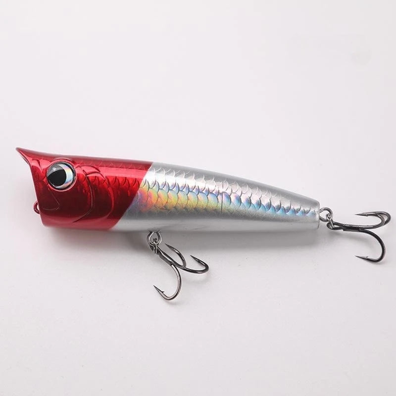 High Quality Fishing Lure 15g 20g with Lifelike 3D Eyes Saltwater 5 Colours Artificial Hard Plastics Popper Lure Bait