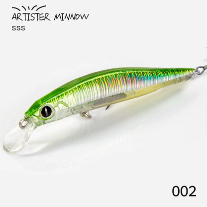 High Quality 70/80mm Artificial Hard Plastic Lure with Triple Hooks Freshwater Minnow Lure Floating Minnow Lure