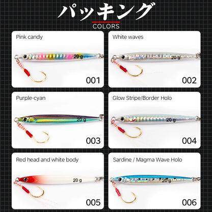 Saltwater 3D Bionic Printing Major Vertical Craft Attracts Fish Longer Flash Fast Sinking Saltwater Jig Bait