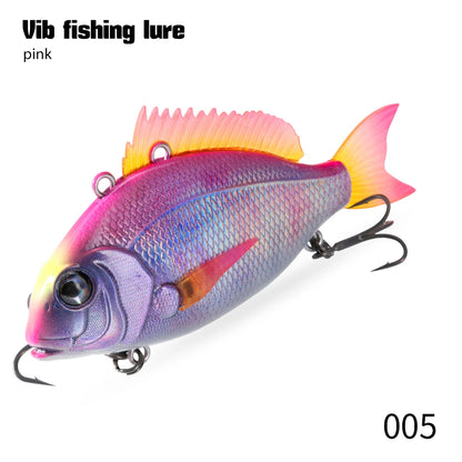 OEM Customized VIB Winter Bait 50mm/11g 65mm/24g Fishing Lures Wobbler Hooks for Pike Bass Sinking Trolling Lures