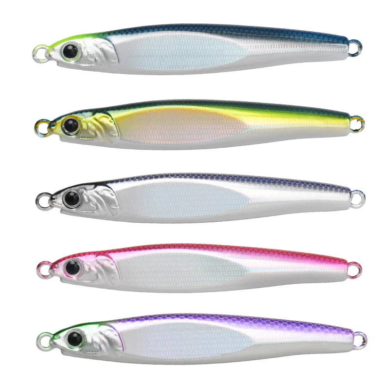 TEASER J173 30g 60g 80g 100g 150g Shore Casting Long Throw Jig Hard Lure Laser Metal Jig Lead Jigbait Jigging Lure
