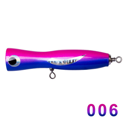 Hunthouse Floating Wood Fish Popper Lures 170mm  136g Trolling Tuna Wooden Sea Fishing Popper Lure Bait