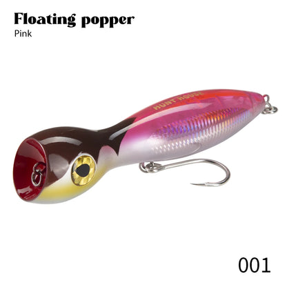 Hunt House Hard Bait Trolling Lure Top Water Fishing Poppers Big Game 205mm 166g Gt Popper