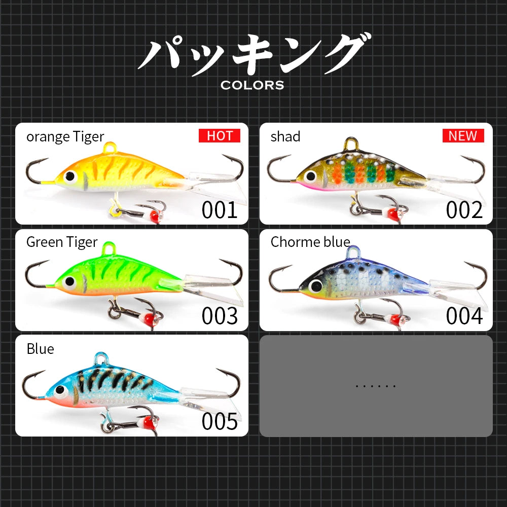 OEM JIGGING Fishing Tackle 43mm 20g Perch Lure Ice Fishing Jigging Lures Tip up Ice Fishing Jigs