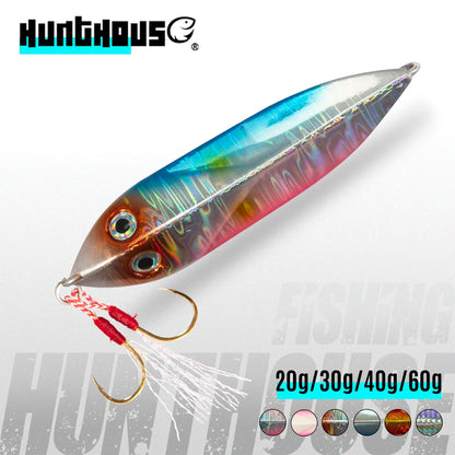 Hunthouse 20g 30g 40g 60g Jigging Lure Bait Artificial Lures Fishing Leads Jig Fishing Slow Fall Metal Jigs Lure