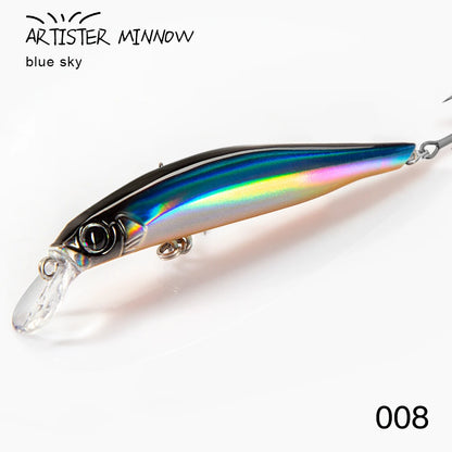 High Quality 70/80mm Artificial Hard Plastic Lure with Triple Hooks Freshwater Minnow Lure Floating Minnow Lure