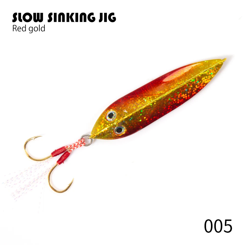 Hunthouse 20g 30g 40g 60g Jigging Lure Bait Artificial Lures Fishing Leads Jig Fishing Slow Fall Metal Jigs Lure